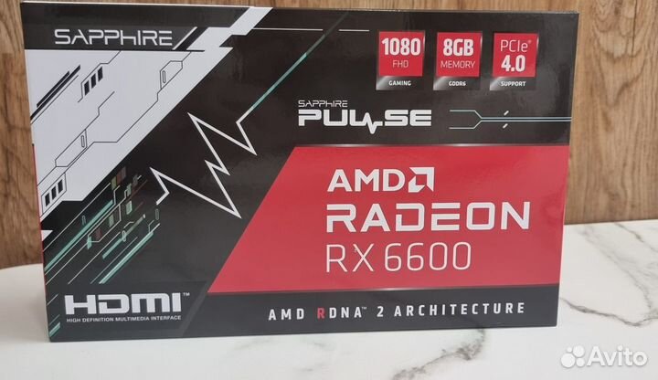 Видеокарта Sapphire AMD Radeon RX 6600 pulse 8gb