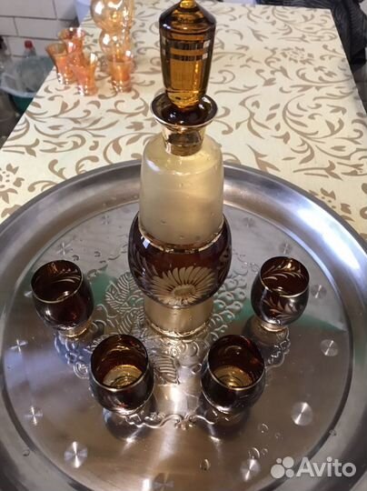 Рюмки с графином bogemia чехия