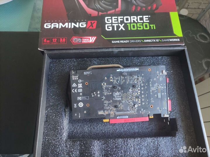 Видеокарта Msi gtx 1050 ti gaming x 4gb