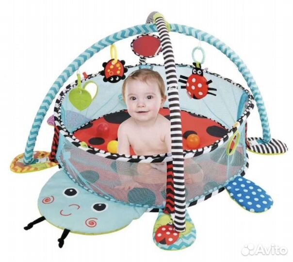 Развивающий коврик бассейн с шарами