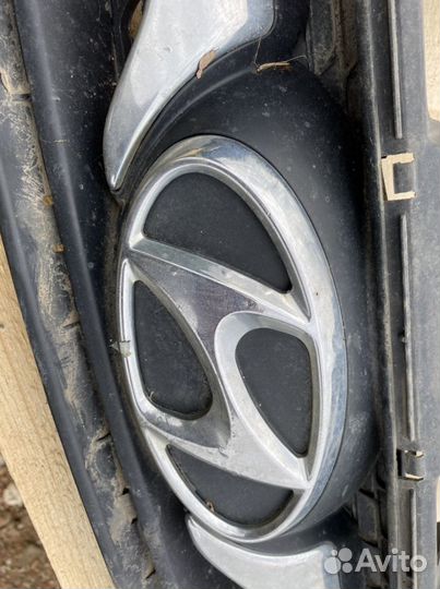 Решетка радиатора на hyundai solaris 1