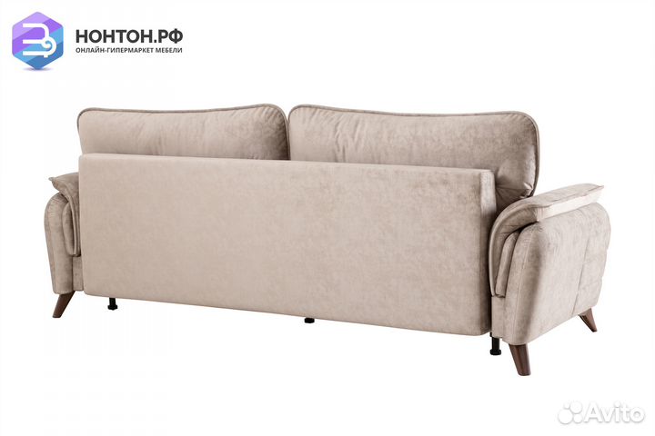 Диван тик-так Дорис серо-бежевый