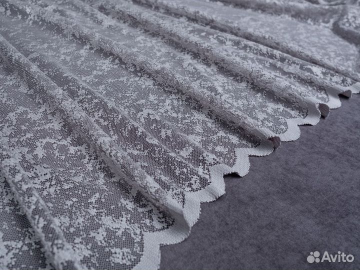 Готовый тюль Да Винчи сетка мрамор