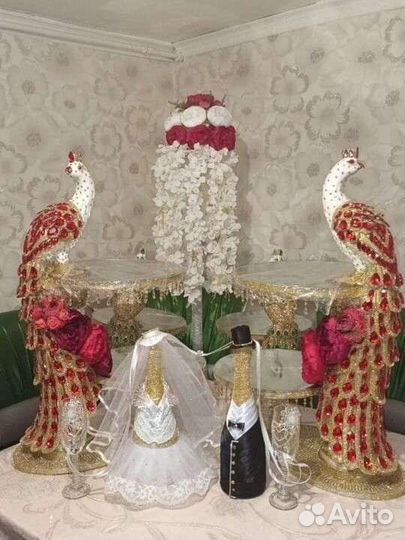 Павлины посуда подставки