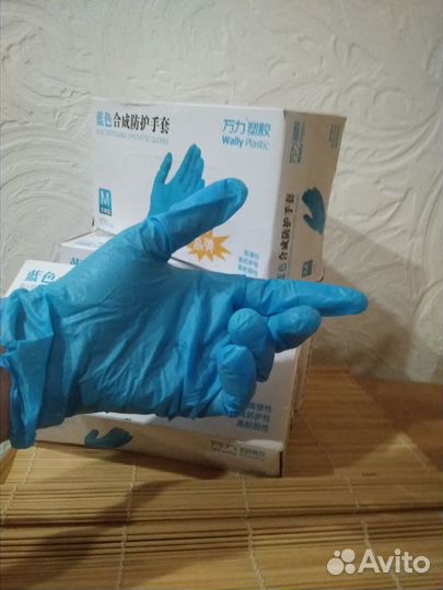 Перчатки нитриловые без тальки