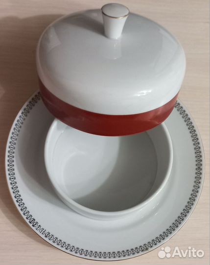 Масленка фарфор винтаж