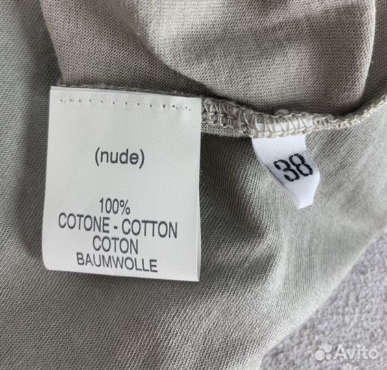 Красивое платье на одно плечо Nude Италия