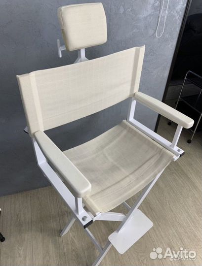Стул высокий визажиста бровиста с подголовником