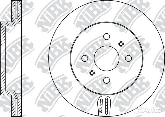 Диск тормозной передний