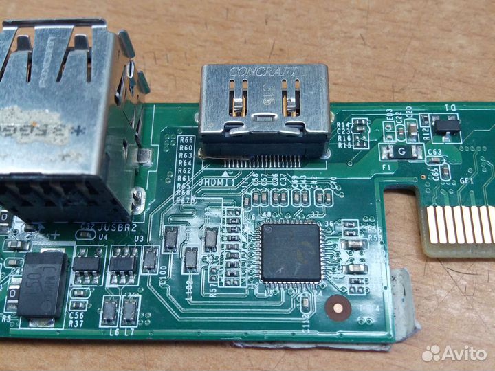 Плата с hdmi, ethernet, usb-портами