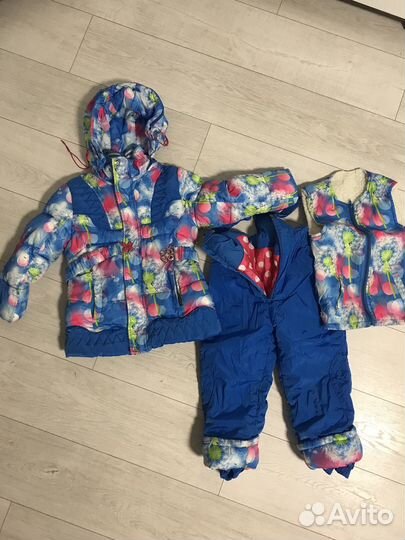 Зимний костюм для девочки 98