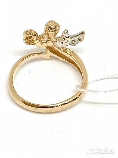 Золотое кольцо с камнем 17,5р