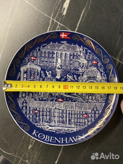 Коллекционная тарелка фарфор Дания