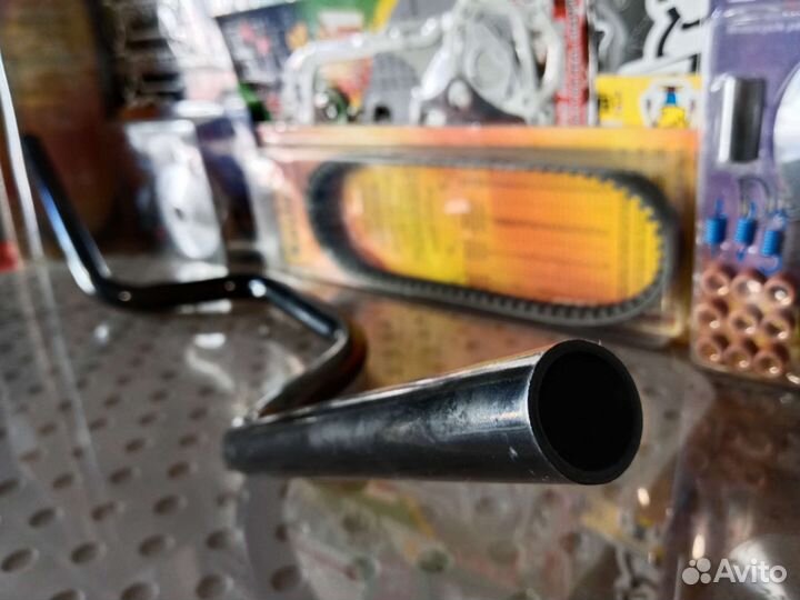 Руль на мопед чёрный