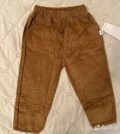 Брюки вельветовые детские 100