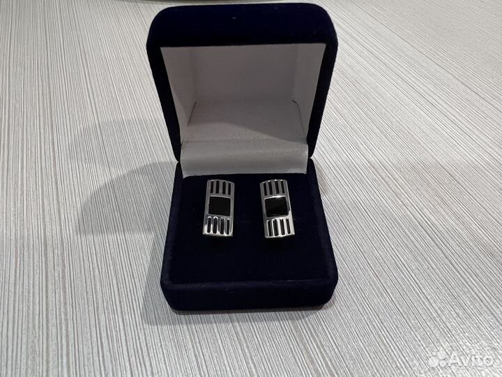 Запонки, серебро 925