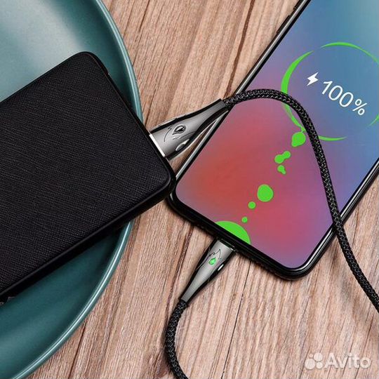 Кабель microUSB (3А) магнитный, нейлон (hoco U75)