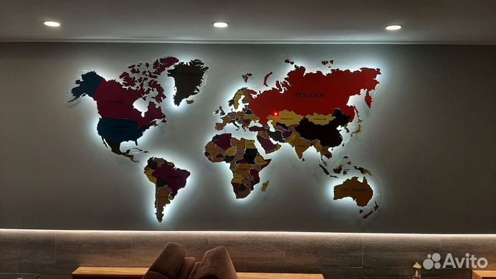 Карта России многоуровневая