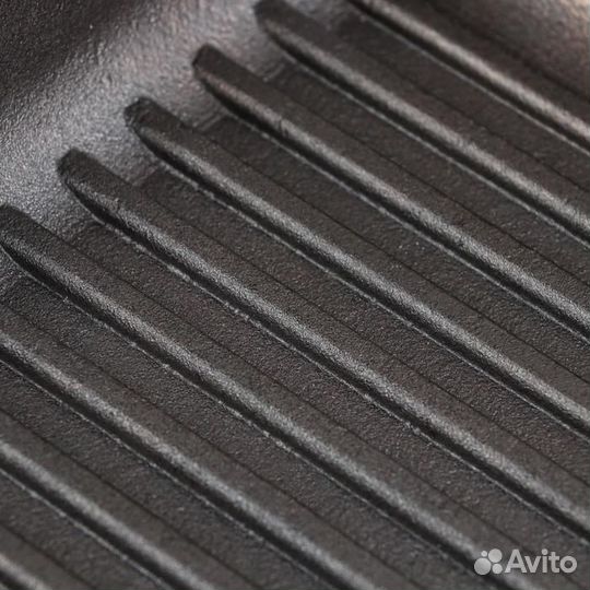 Сковорода чугунная квадратная гриль 