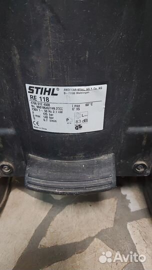 Мойка высокого давления stihl RE118