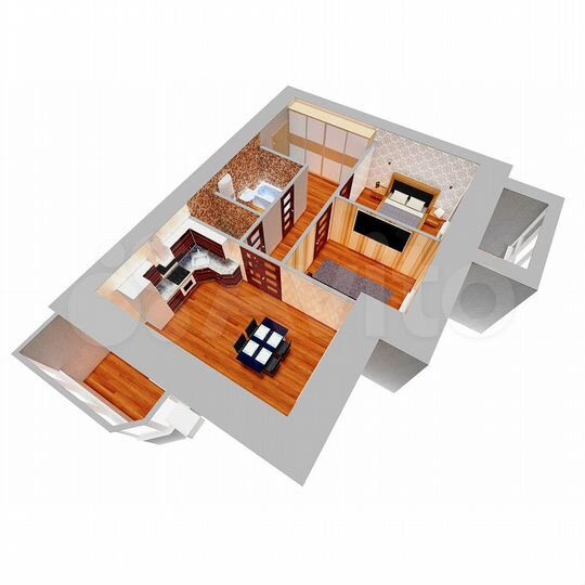 2-к. квартира, 61,5 м², 11/12 эт.