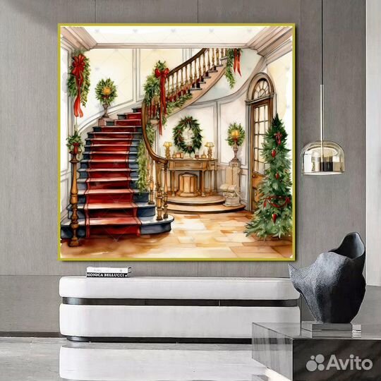 Картины маслом Новогодний декор