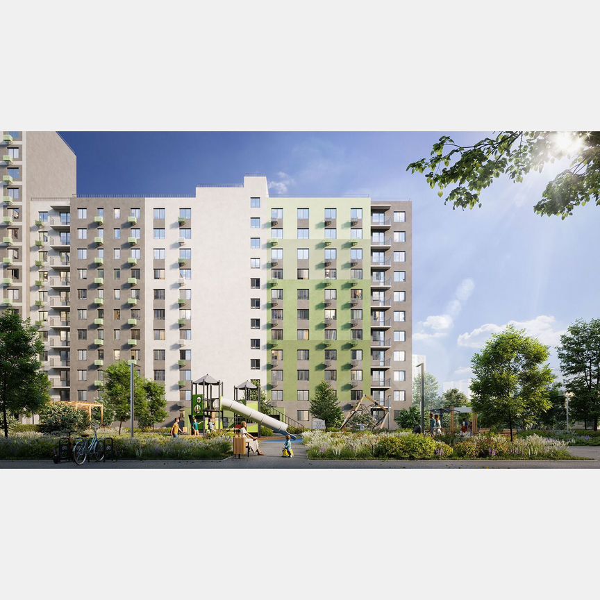 1-к. квартира, 32,3 м², 13/16 эт.