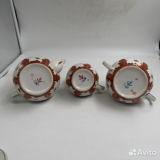Фарфоровый чайный сервиз Вербилки Барбарис