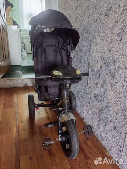 Детский велосипед с ручкой lamborghini