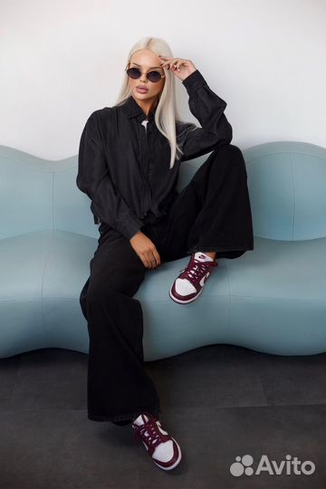 Стильная джинсовая рубашка miu miu