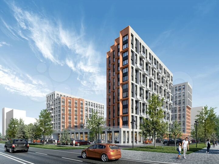 Квартира-студия, 27,6 м², 9/15 эт.