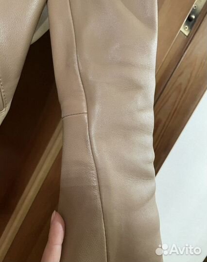 Кожаная куртка косуха Massimo dutti