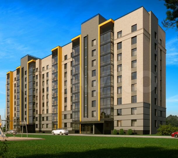 2-к. квартира, 63,5 м², 6/9 эт.