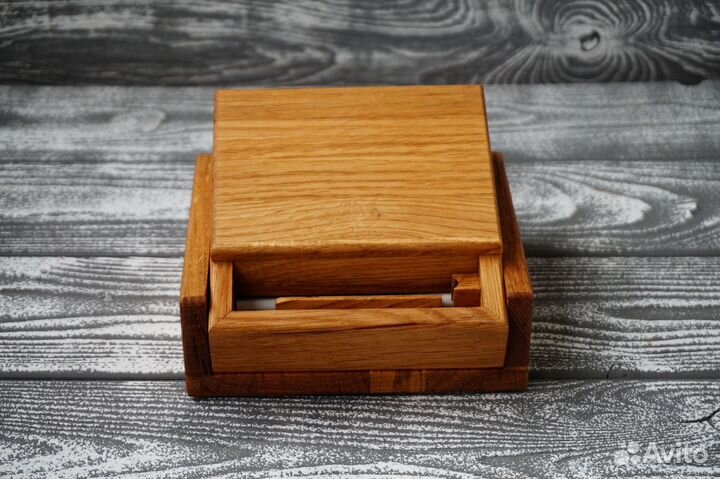Оригинальный подарок из дерева. Сигаретница