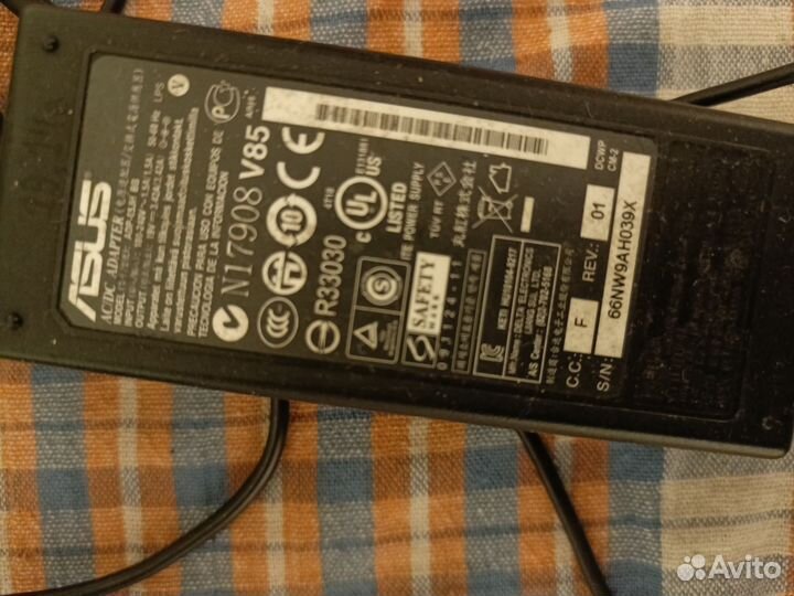 Блок питания зарядное оригинал 19v 3.42