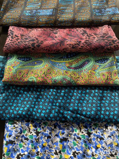 Отрез ткани шелк натуральный СССР