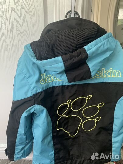 Jack wolfskin куртка/ветровка 2 в 1 детская