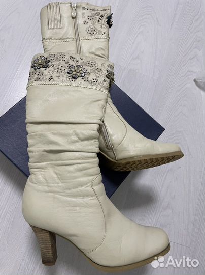 Сапоги зимние нат кожа мех 40