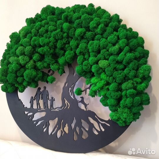 Панно дерево жизни из мха