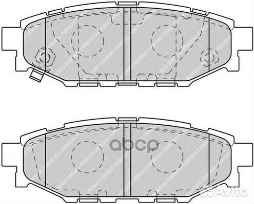 Колодки тормозные задние ferodo FDB1947 FDB1947