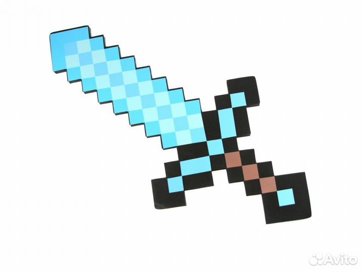 Алмазный Меч из игры Майнкрафт 60 см