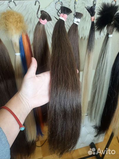 Волосы для наращивания 60 см славянка
