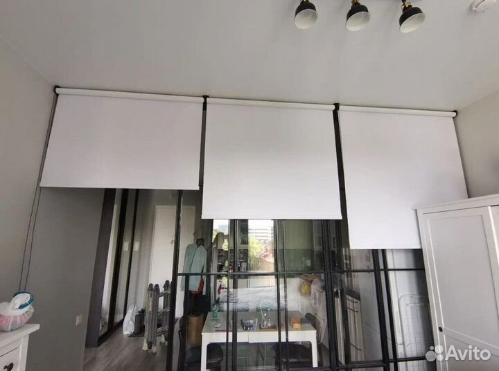Рулонные шторы на ручном управлении