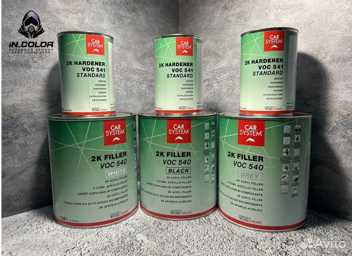 Грунт-наполнитель CarSystem VOC 540 HB 3,6л+0,9л