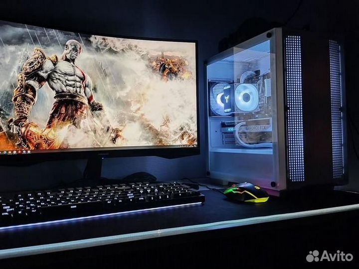 Новый игровой пк Intel Core i3 10100 AMD RX 580
