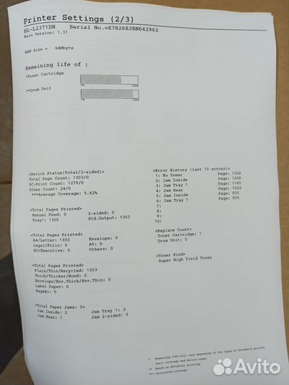 Принтер Brother HL-L2371DN