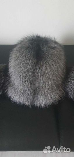 Шапка ушанка из чернобурки