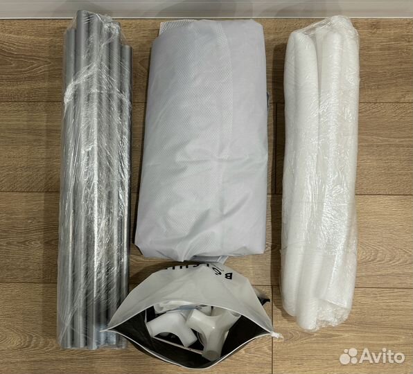 Манеж игровой детский 127*127*69см серый