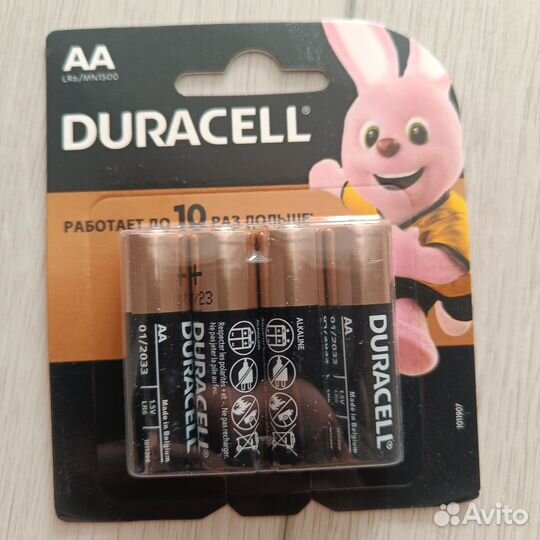 Батарейки дюрасел аа и ааа