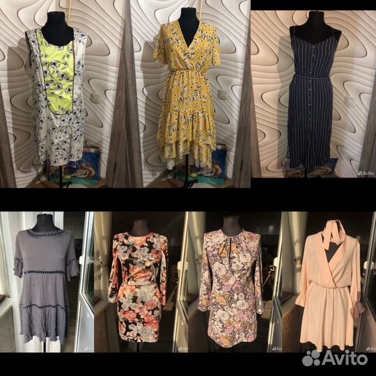 Женское платье сарафан zara H&M куртка